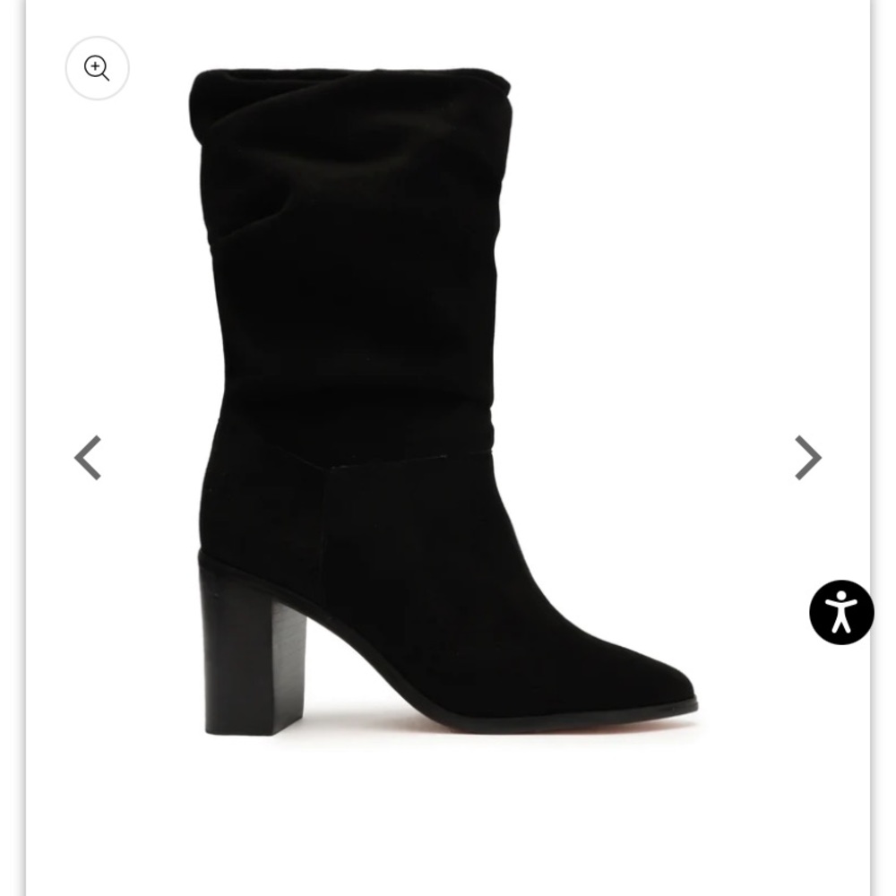 Ashlee block suede booties